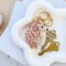 Wrapables Crystal Bling Keychain, Keyring Purse Handbag Pendant Charm, Rose Gold Hedgehog